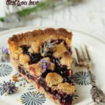 blackcurrant and lavender pie | Vegan Mofo 2015