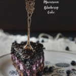 macaroon cake with blueberries